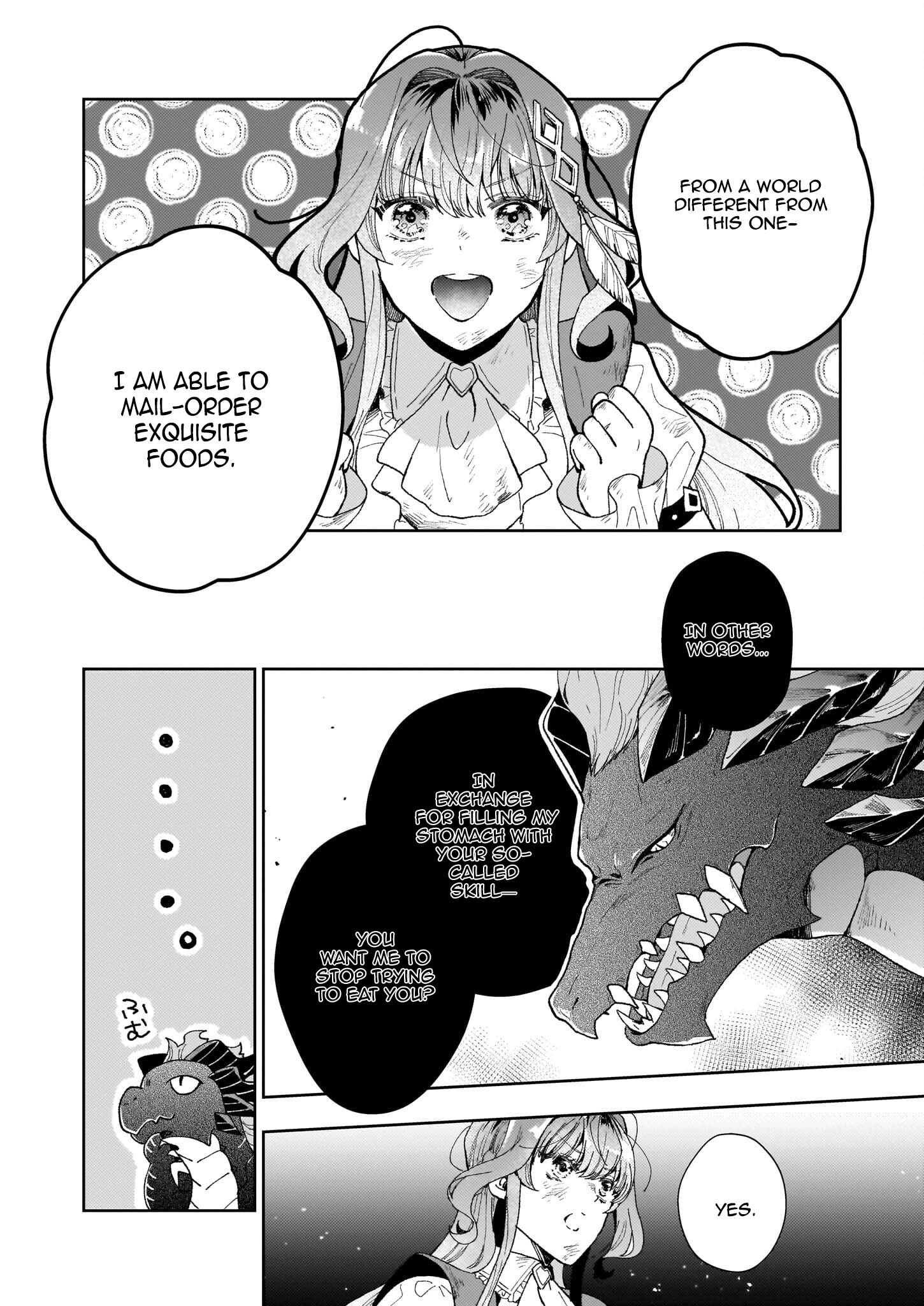 The Abandoned Sacrifice Feeds a Dark Dragon with Her "Delivery" Skill Chapter 3 - page 8